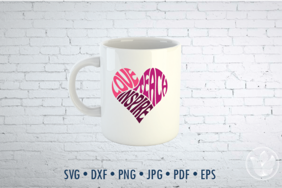 Love Teach Inspire Word Art Heart SVG Review